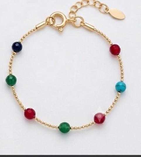 Pulseira Bolinhas Colorida
