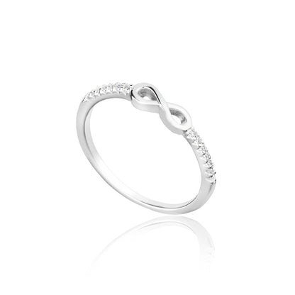 Anel Prata 925 Legítima Infinito