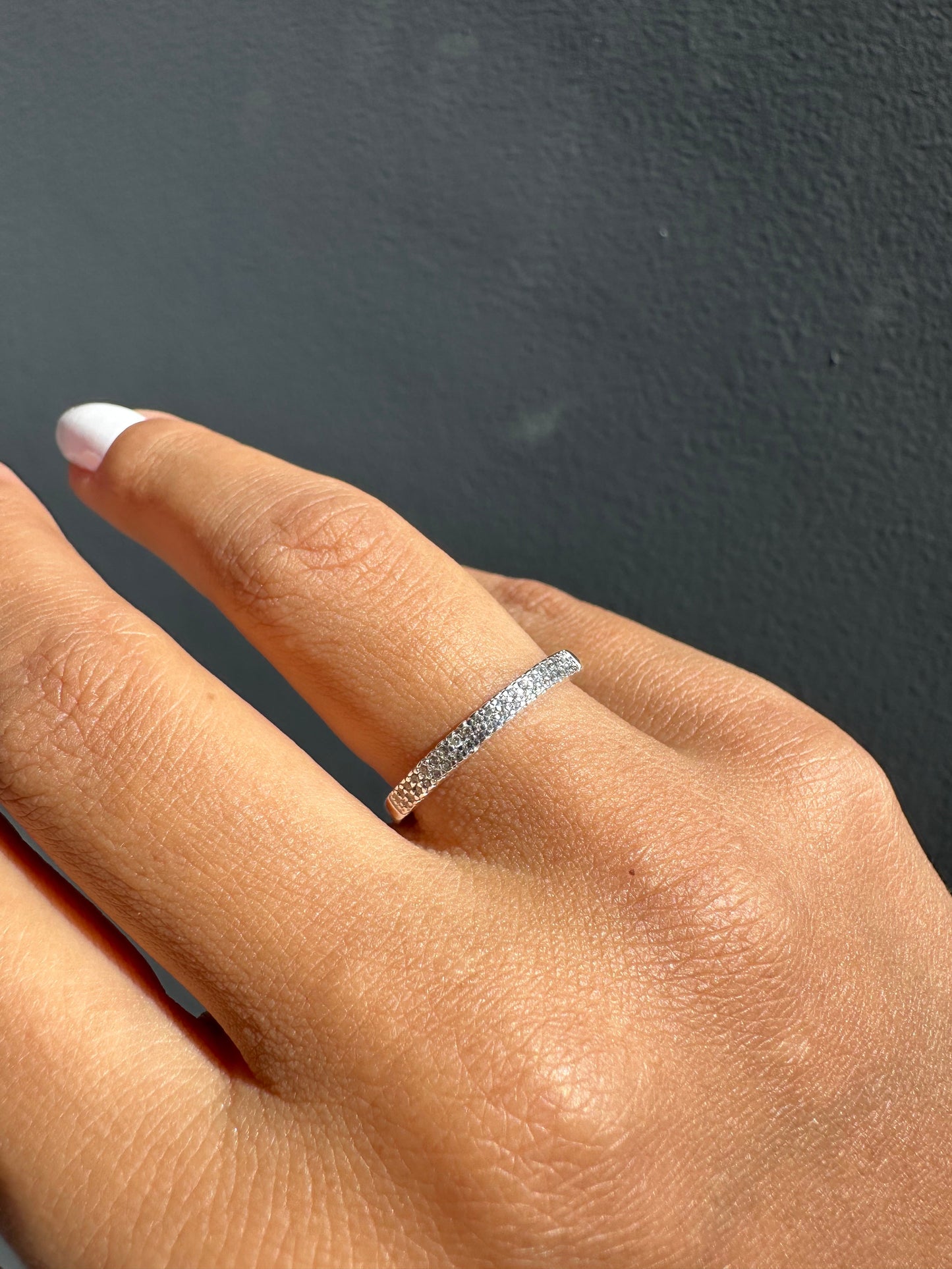 Anel Prata 925 Aparador Meia Aliança