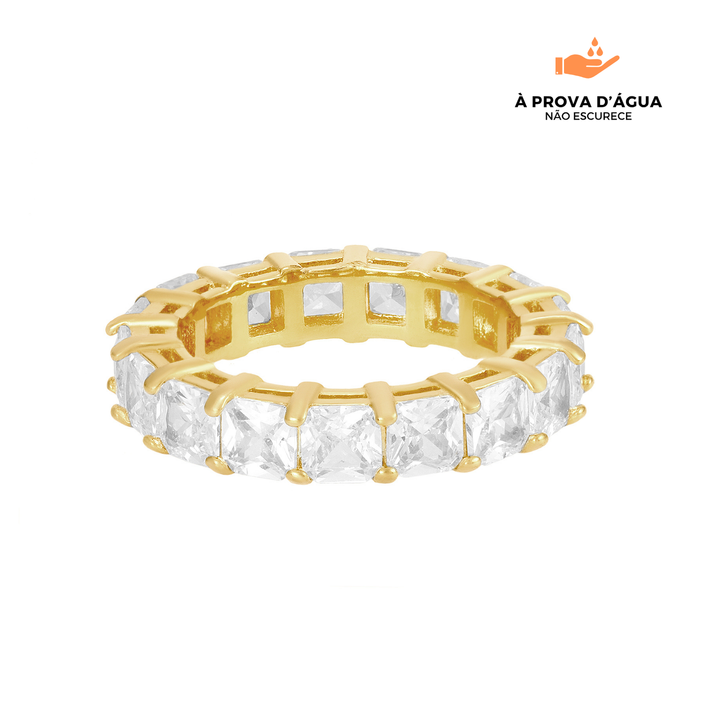 Anel Queen Banhado em Ouro 18k