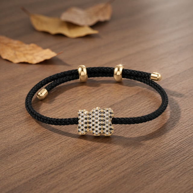 Pulseira Urso Cravejado