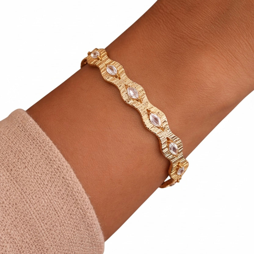 Bracelete Cravejado em Zircônia