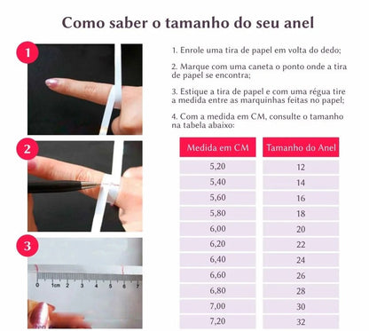 Anel Prata 925 Solitário Coração  Zirconia