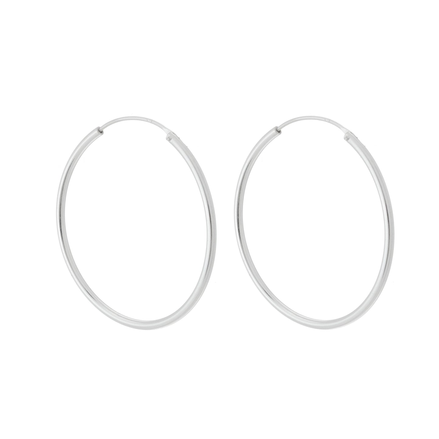 Brinco De Prata Argola Lisa